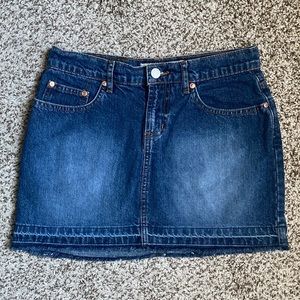 Vintage Y2K Paris Blues Denim Mini Skirt